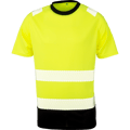 Heren T-Shirt Result Recycled Safety R502X Fluor Geel